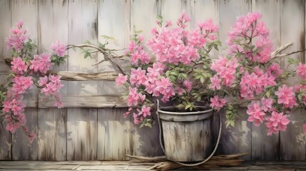 Fototapeta premium hanging potted plant outside