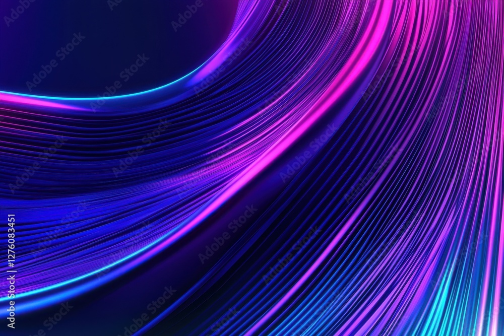 Canvas Prints vibrant colorful abstract light trails in motion design