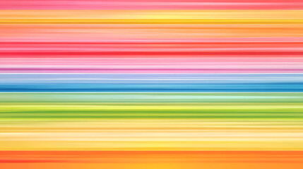 Vibrant Rainbow Stripes Background Abstract Colorful Horizontal Lines Pattern Design