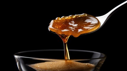 surface sugar black background