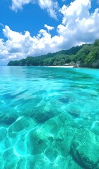 Fototapeta premium Beautiful tropical island beach