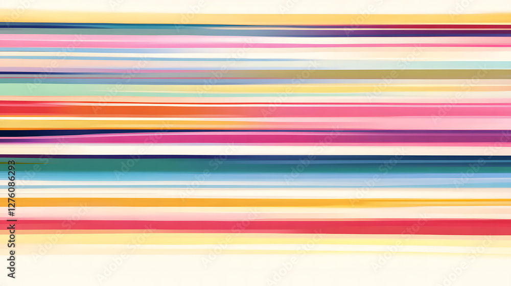 Poster abstract colorful horizontal stripes background image featuring vibrant hues and smooth transitions