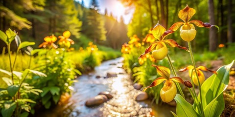 Aspen Colorado Wildflowers: Yellow Lady Slipper Orchids on Conundrum Creek Trail (Summer 2019)