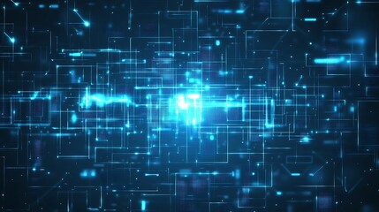 Fototapeta premium Digital network data flow