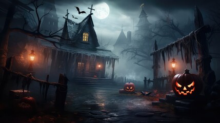 windows trick of treat houses