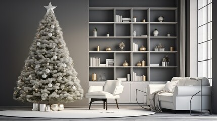 chic side of christmas tree