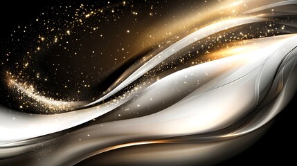 Elegant gold wave abstract background