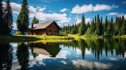 Fototapeta premium rustic home water