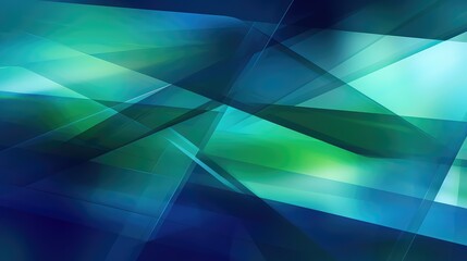 Fototapeta premium shapes abstract green and blue background