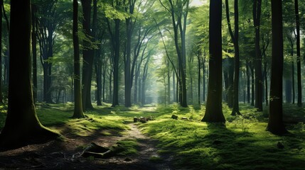 Obraz premium canopy trees landscape