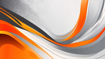 abstract orange and gray wave background