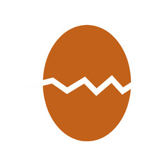 Broken egg shell  vector illustration
