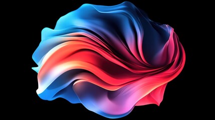 Abstract Swirling Colors: A Symphony of Blue, Red, and Pink Hues