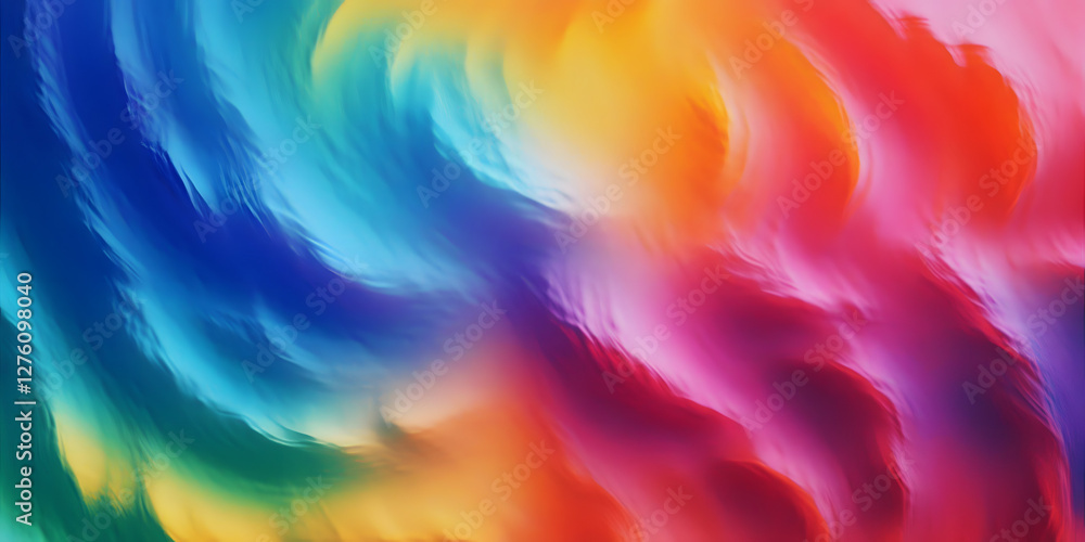 Poster vibrant and dynamic rainbow gradient background with smooth color transitions