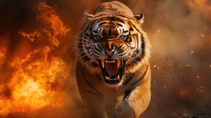 danger tiger fire