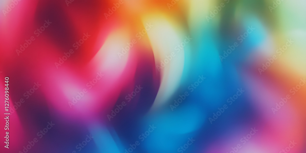 Poster vibrant and dynamic rainbow gradient background with smooth color transitions