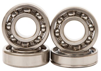Bearings on White Background