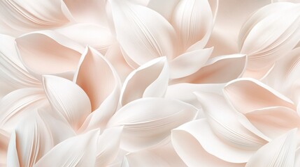 Obraz premium Soft Peach and White Flower Petals Background Image