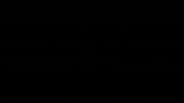 Hand drawn animation of letters K, L, M, N and O appearing and turning isolated on black background