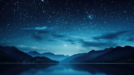 Naklejka premium way star sky night