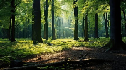 dense forest of trees