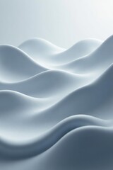 Gentle wave forms with subtle reflections and shadows in a muted gray color scheme, light, wave, gray
