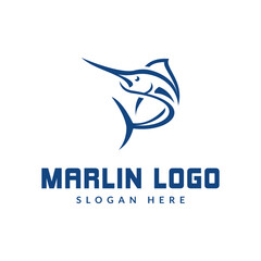 marlin logo icon vector illustration