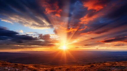 landscape sun bursts