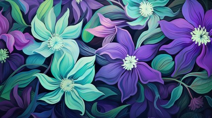 vibrant purple green background