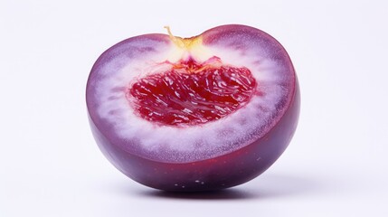 vibrant slice plum isolated