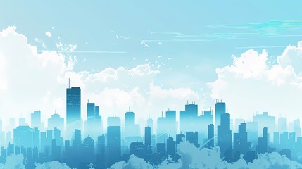 Naklejka premium exture_color_sky_blue_gradient_backgroun