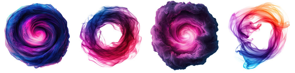 Fototapeta premium Mesmerizing abstract image featuring a dynamic swirling vortex of vibrant psychedelic colors and fluid kaleidoscopic patterns This digital artwork creates a captivating