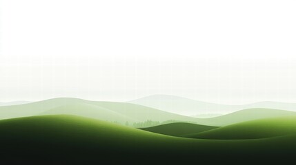 Obraz premium serene green hills landscape