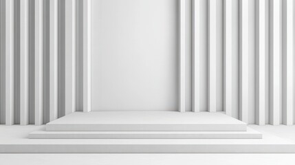Fototapeta premium Minimalist Black and White Design with Sharp Lines and Geometry
