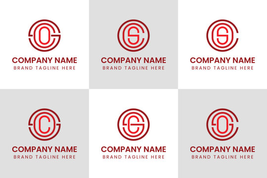 Letters SOC SCO OCS OSC COS CSO Monogram Logo, suitable for any business
