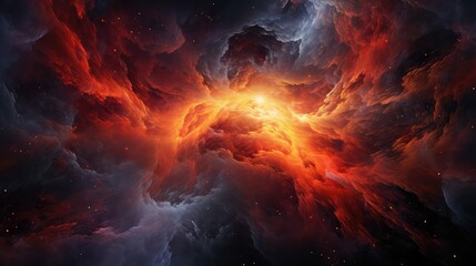 Fototapeta premium celestial space fire