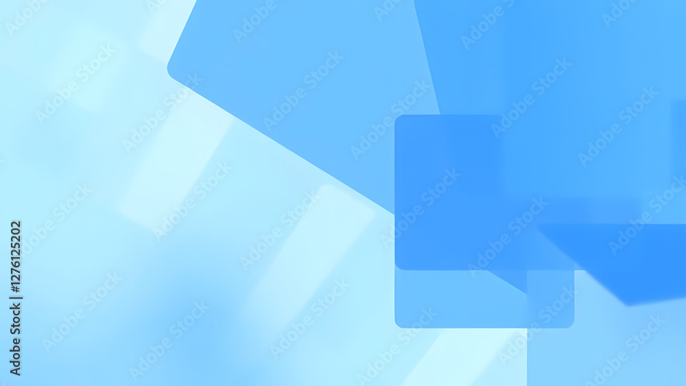 Aufkleber abstract blue background with geometric square patterns