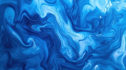 Obraz premium abstract blue liquid marble texture