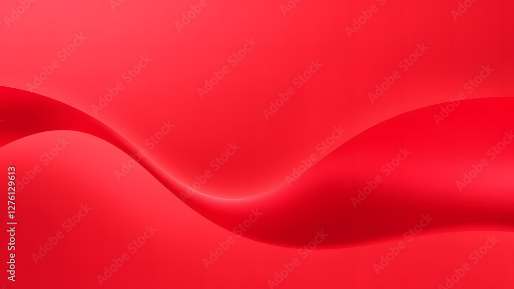 Poster red abstract wave background with flowing lines and futuristic design