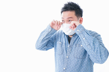 花粉症の男性