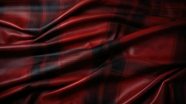 texture red and black flannel
