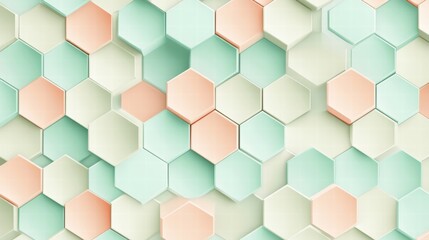 pastel hexagon pattern background