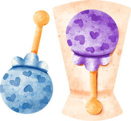 watercolor candy