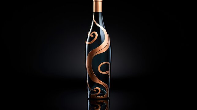 champagne wine bottle shape