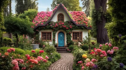 Fototapeta premium trees calendar house