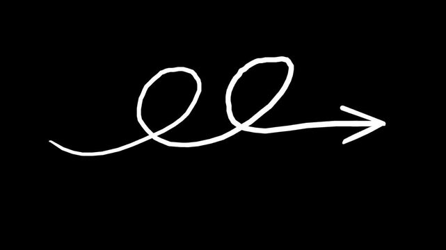 Creative hand-drawn scribble effect animations with alpha channel. Add a unique touch to your projects