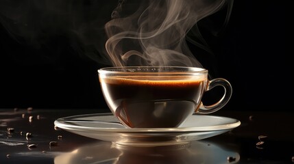 Fototapeta premium drops coffee cup empty