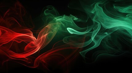 Obraz premium patterns red black green