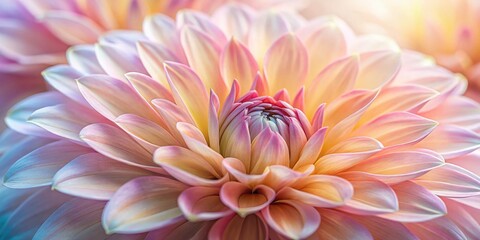 Obraz premium Delicate Flower Petals: Close-up Macro Photography of Intricate Veining
