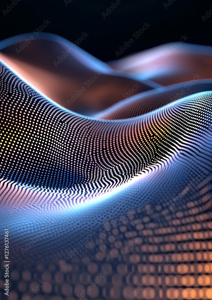 Poster the background is a futuristic and abstract representation with ultraviolet lighting, complete with 